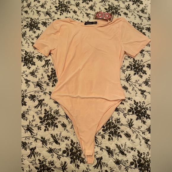 Light Pink/Nude Double Layer bodysuit - Picture 1 of 6